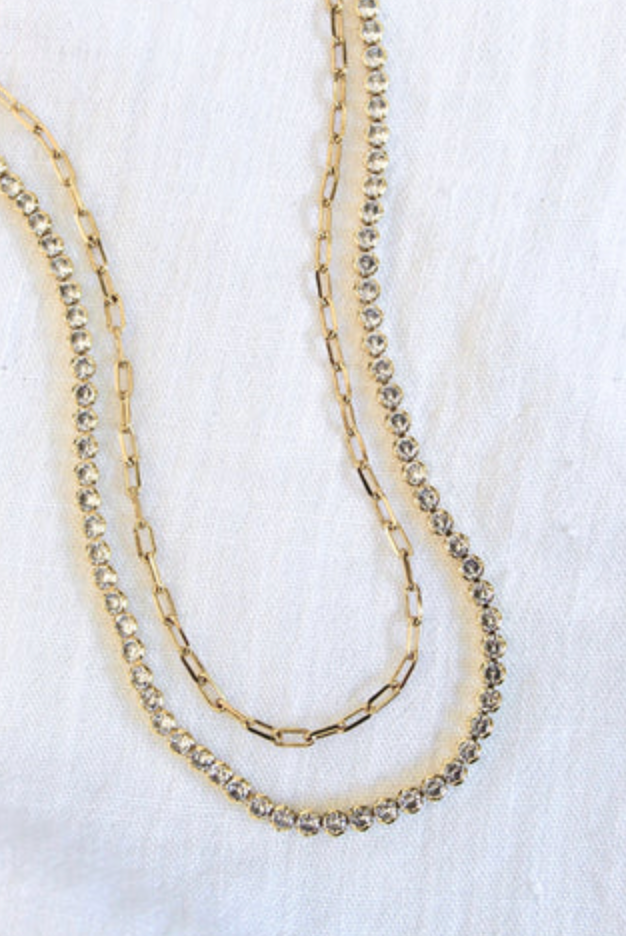Spyra Tennis Layer Necklace