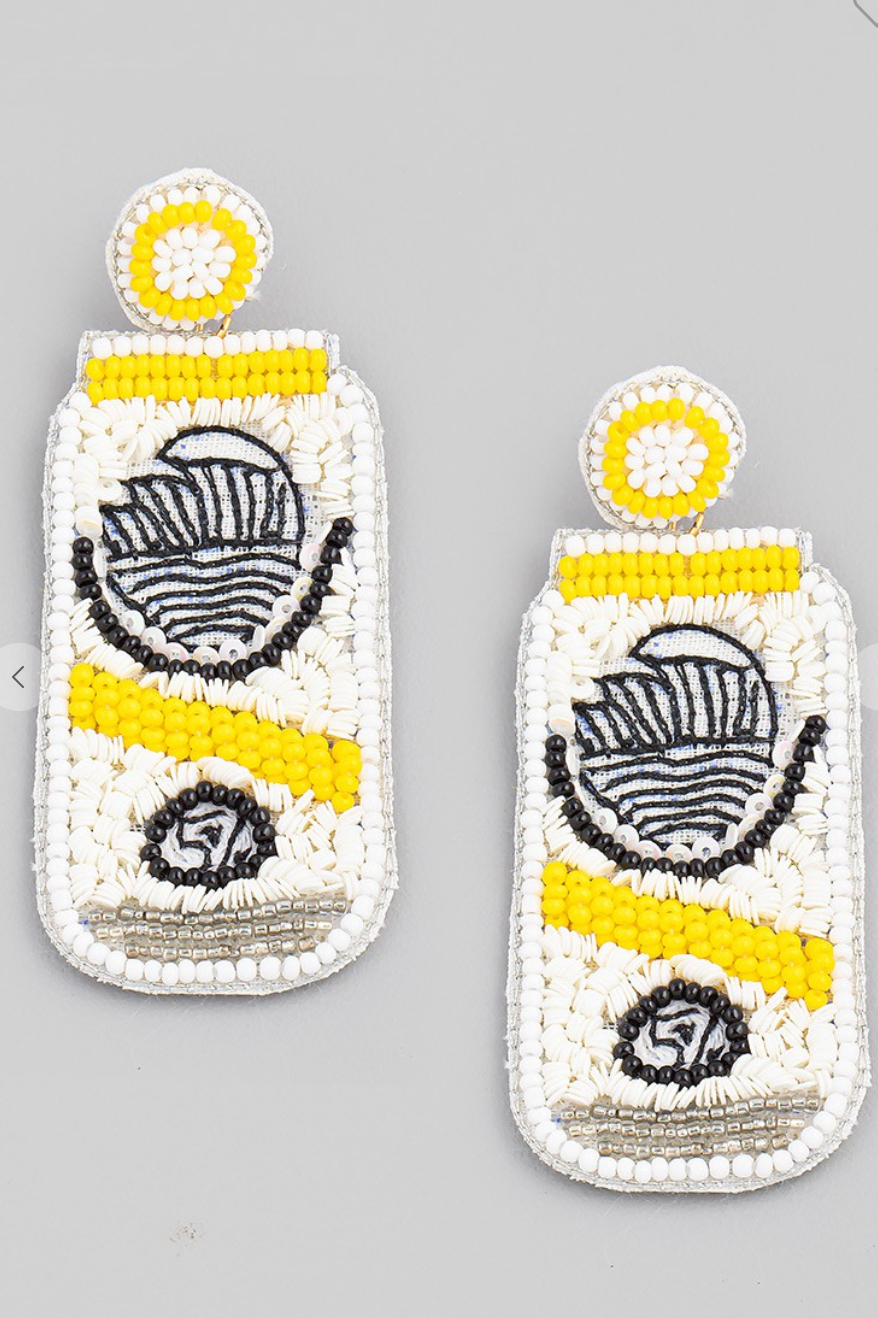 Hard Seltzer Bead Earrings - Clothe Boutique