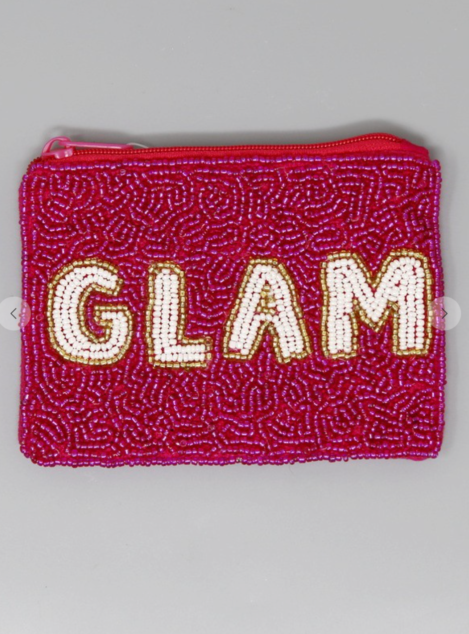 Glam Beaded Coin Pouch