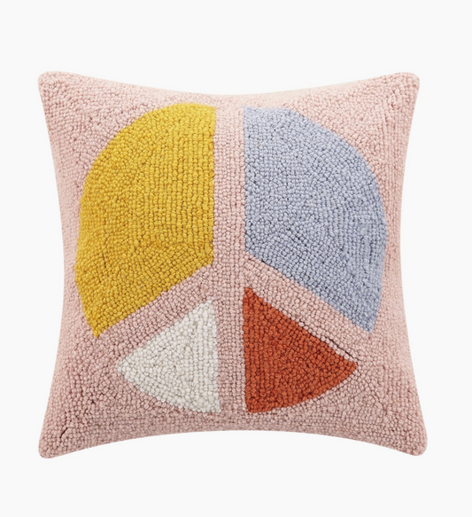 Peace Sign Hook Pillow - Clothe Boutique