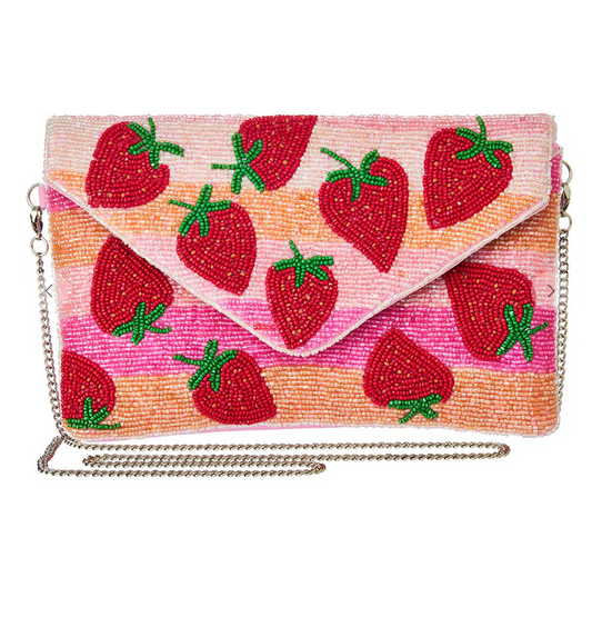 Strawberry Seed Bead Clutch