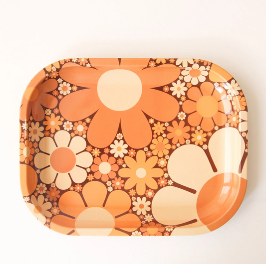 70's Floral Tray - Clothe Boutique