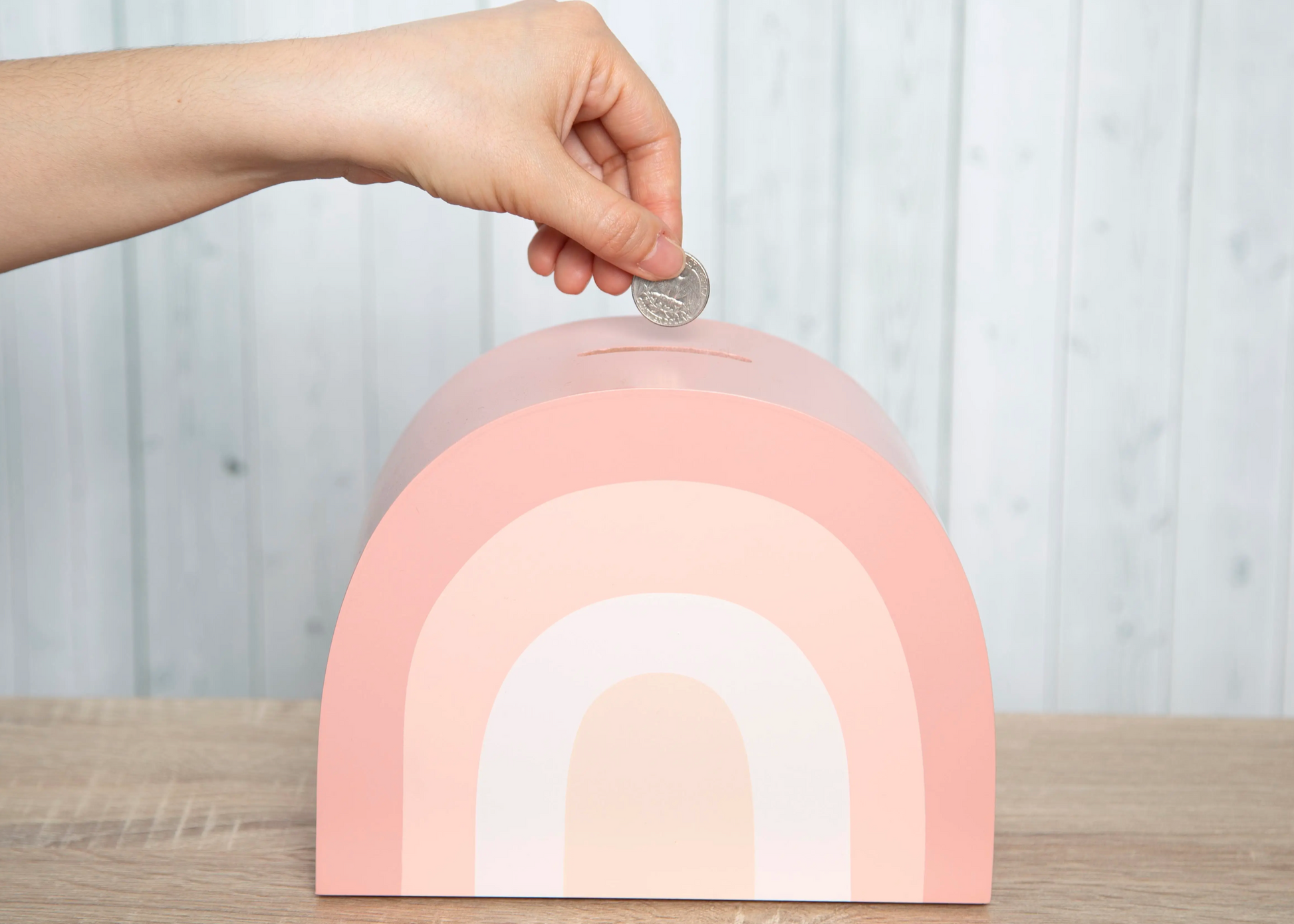 Wooden Rainbow Bank - Clothe Boutique