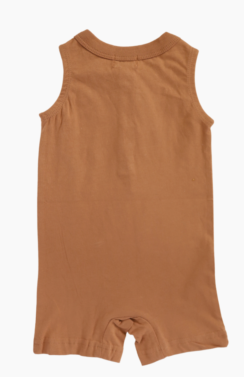 Toasted Nut Shorty Romper - Clothe Boutique