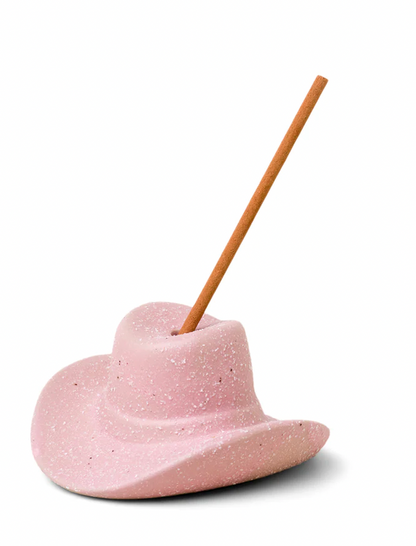 Cowboy Hat Incense Holder Pink