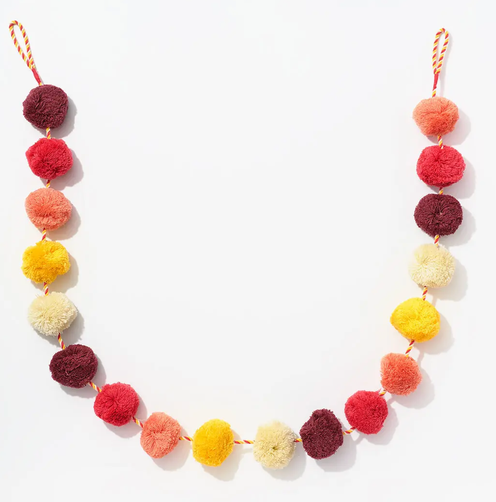 Pink & Yellow Pom Pom Garland - Clothe Boutique