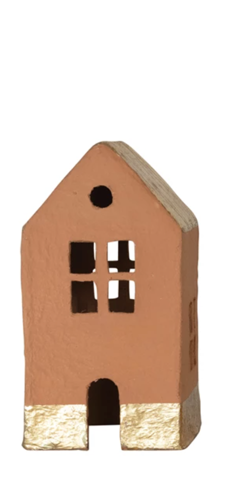 Gold Foil Paper House Large