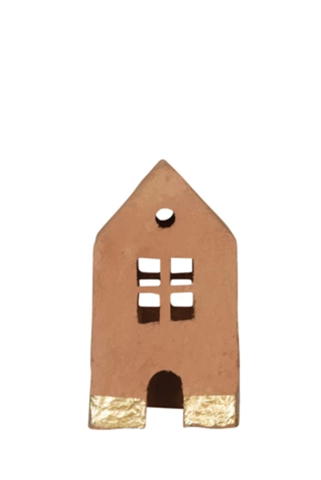 Gold Foil Paper House Medium