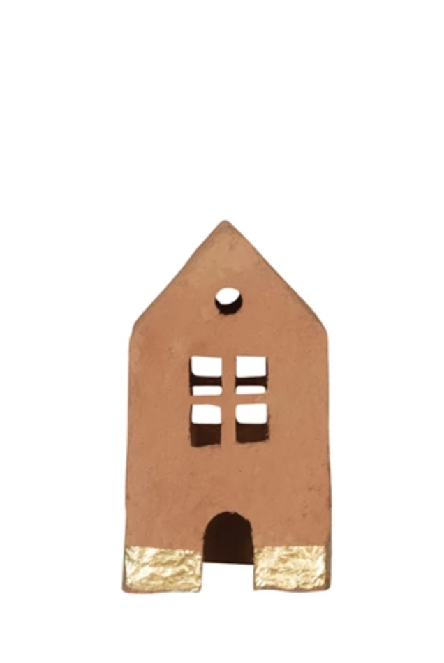 Gold Foil Paper House Medium - Clothe Boutique