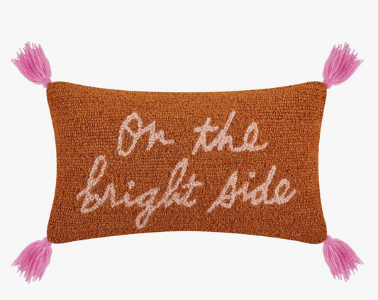 On The Bright Side Hook Pillow