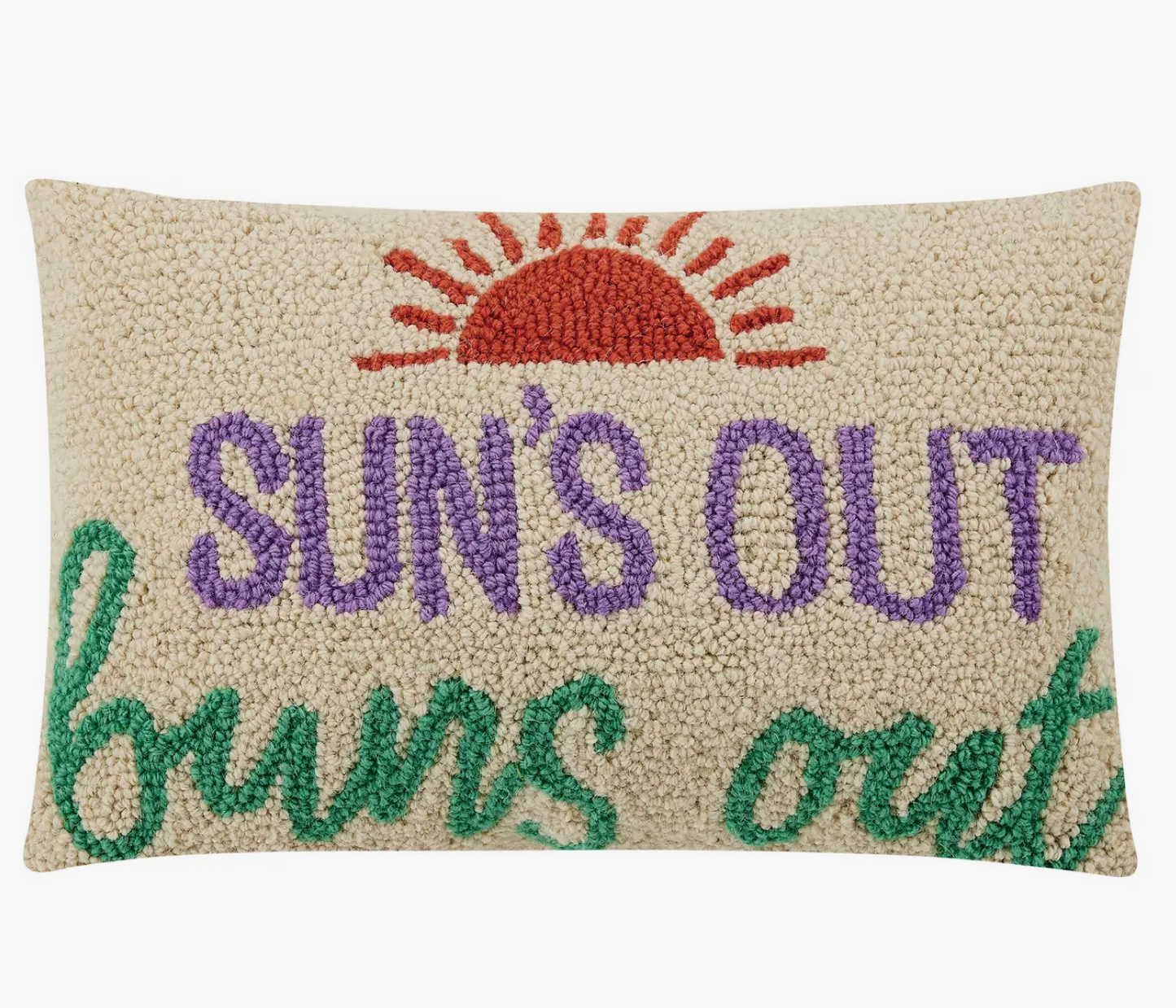 Suns Out Buns Out Hook Pillow