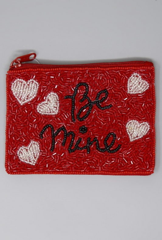 Be Mine Beaded Pouch