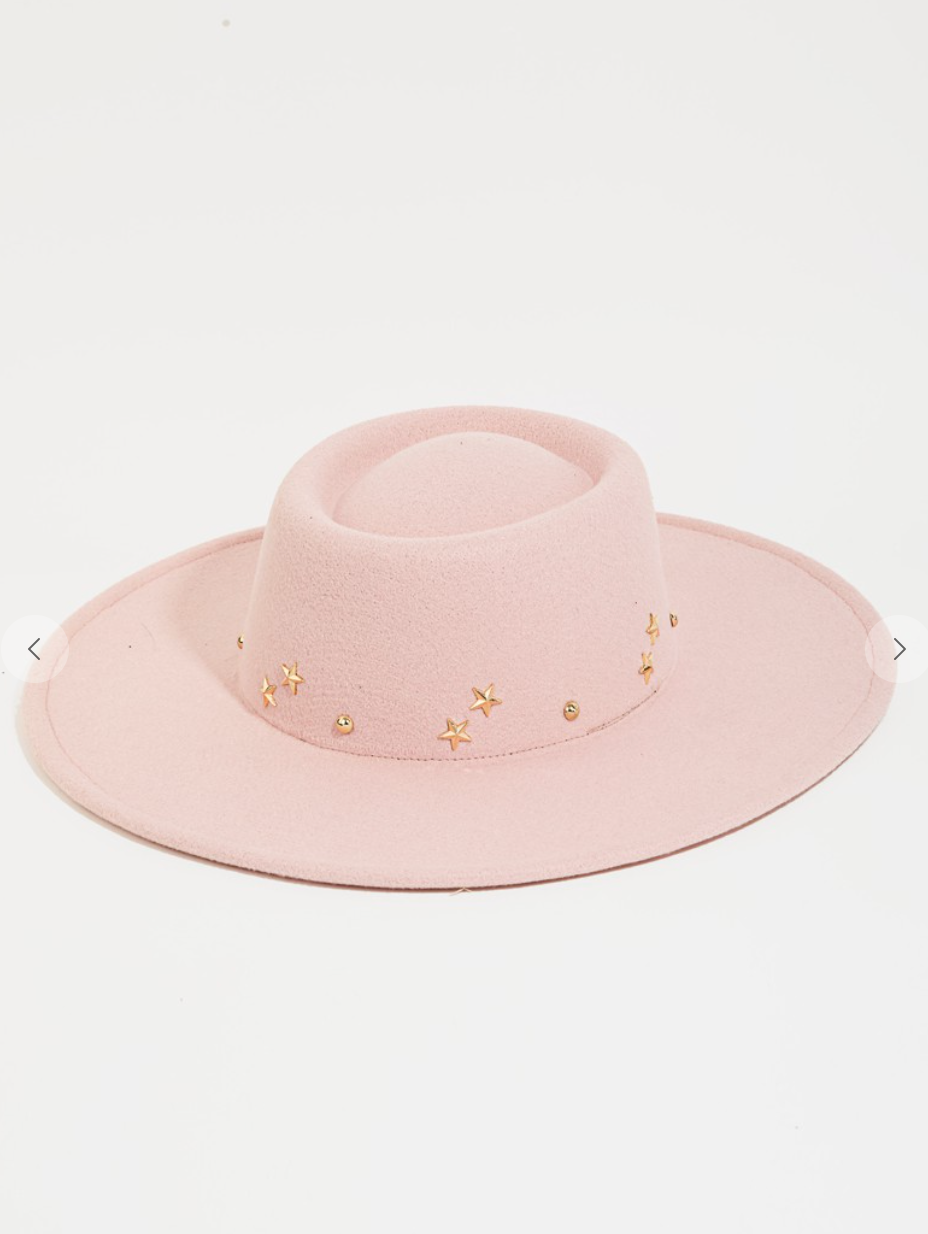 Star Studded Hat Pink