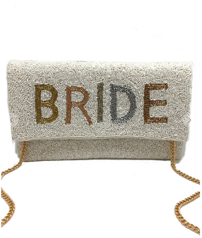 Bride Tonal Beaded Purse