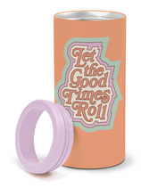 Load image into Gallery viewer, Let the Good Times Roll Slim Can Cooler