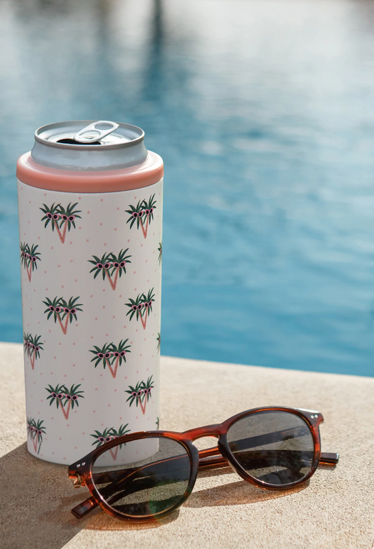 Sunny Palms Slim Can Cooler