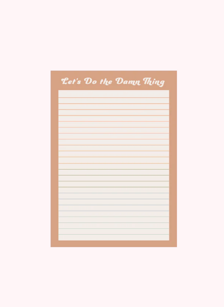 Do the Damn Thing Notepad