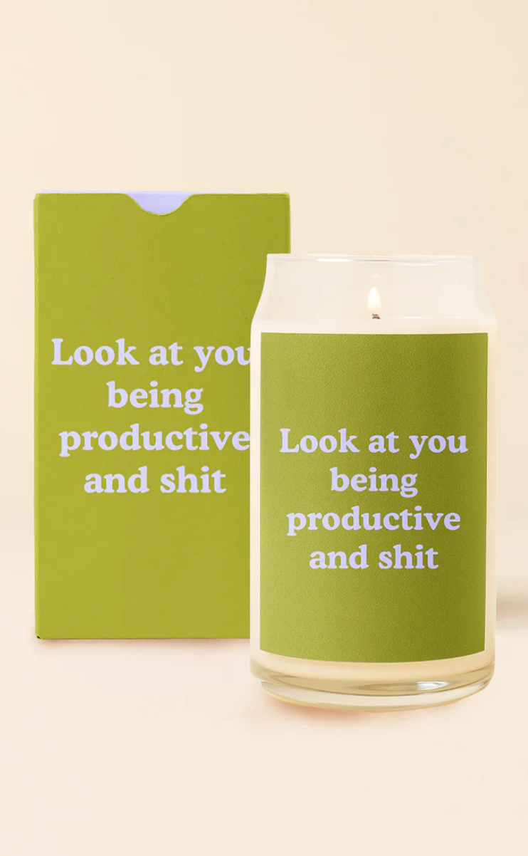 Being Productive Candle