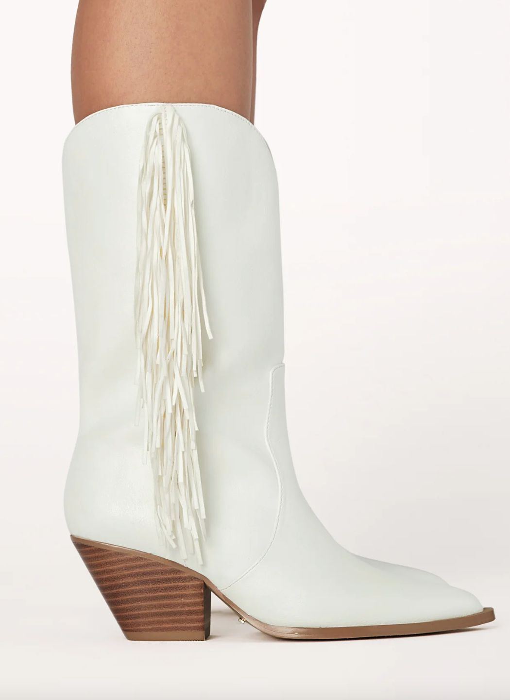 Billini Andi Fringe Boots White