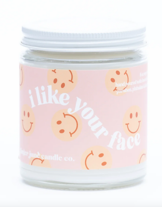 I Like Your Face Throwback Candle