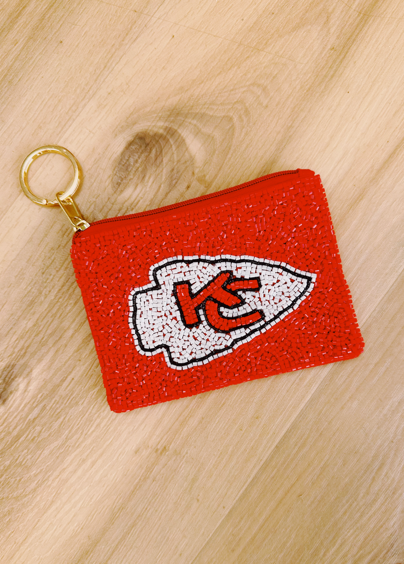 Chiefs Beaded Pouch