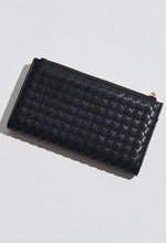Load image into Gallery viewer, Thalia Woven Wallet Black