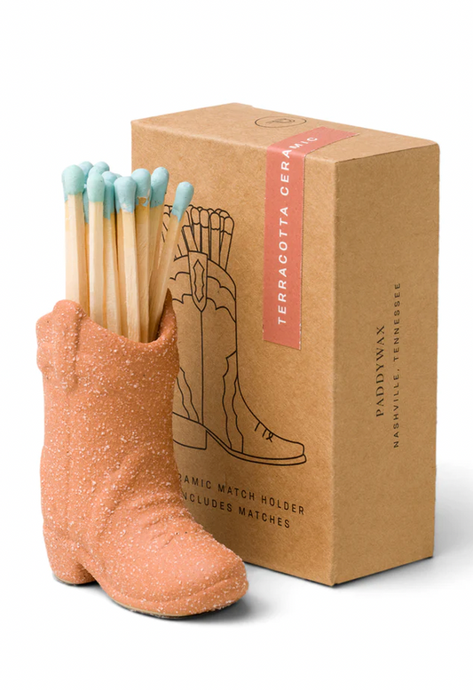 Cowboy Boot Match Holder Terracotta