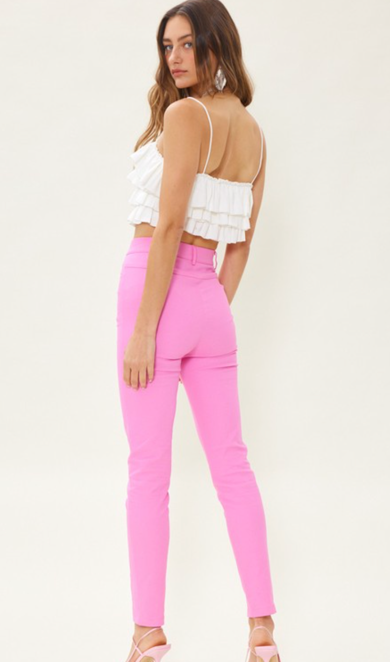 Women's High-rise Wide Leg Cargo Pants - A New Day™ Hot Pink Xxl : Target